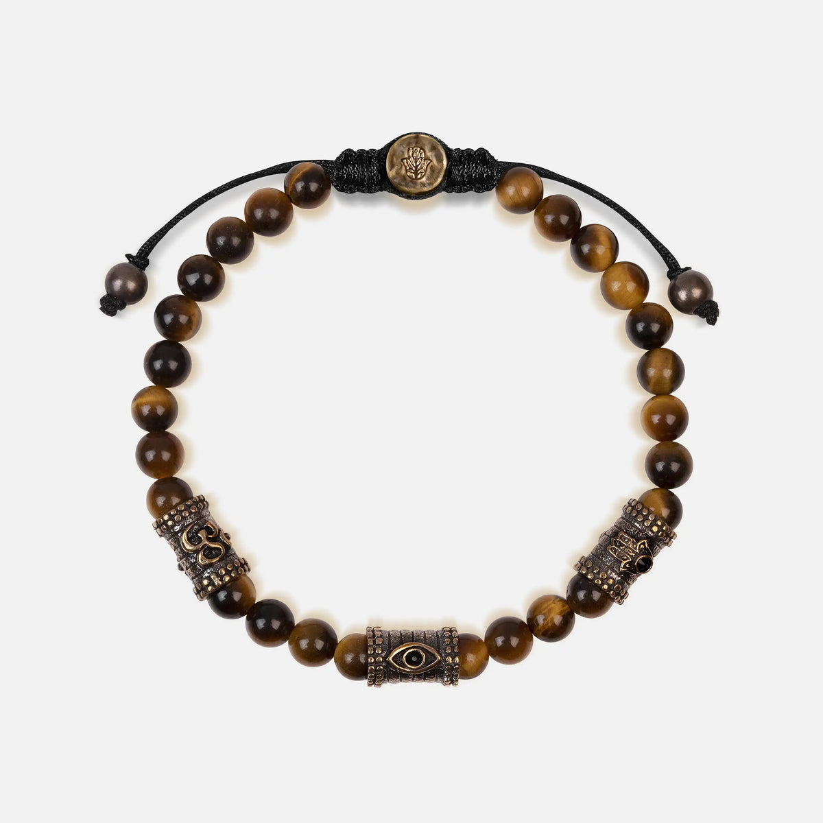 Healing Courage Tiger's Eye Triple Protection Bracelet