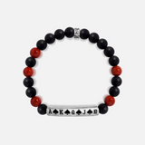 Rhythm of Fate Red Jasper & Onyx Bracelet