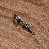 Eternal Faith Barbed Cross Charm