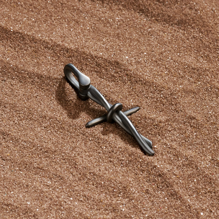 Eternal Faith Barbed Cross Charm