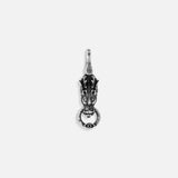 Fierce Power Silver Dragon Charm
