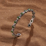 Path of Prosperity - Olive Jade Men’s Cuff