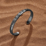 Balanced Soul - 5 Letters Men's Cuff Bracelet