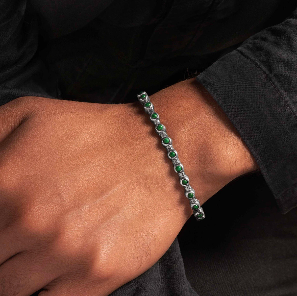 Fearless Abundance - Malachite Cuff Bracelet