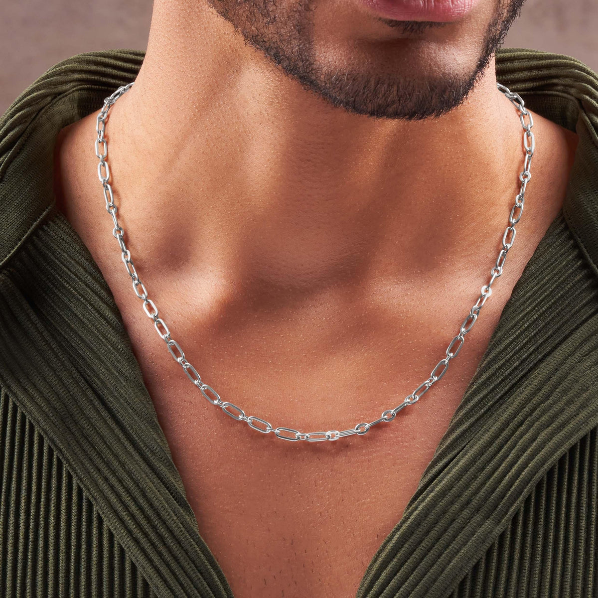 Boundless Bond - Men’s Silver Necklace