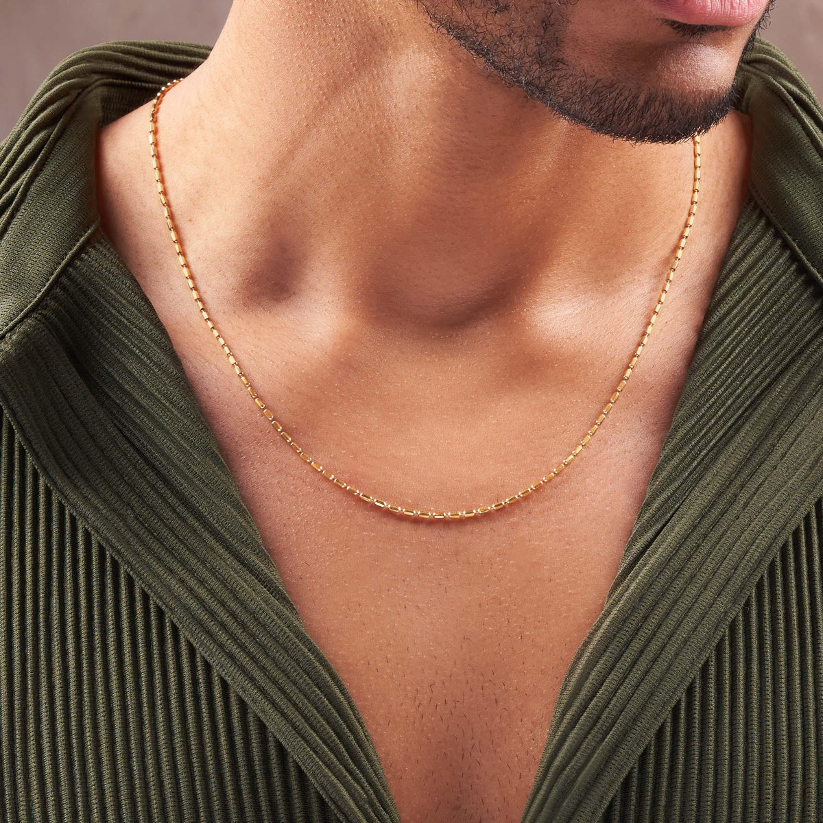 Infinite Energy Diamond Cut Gold Necklace