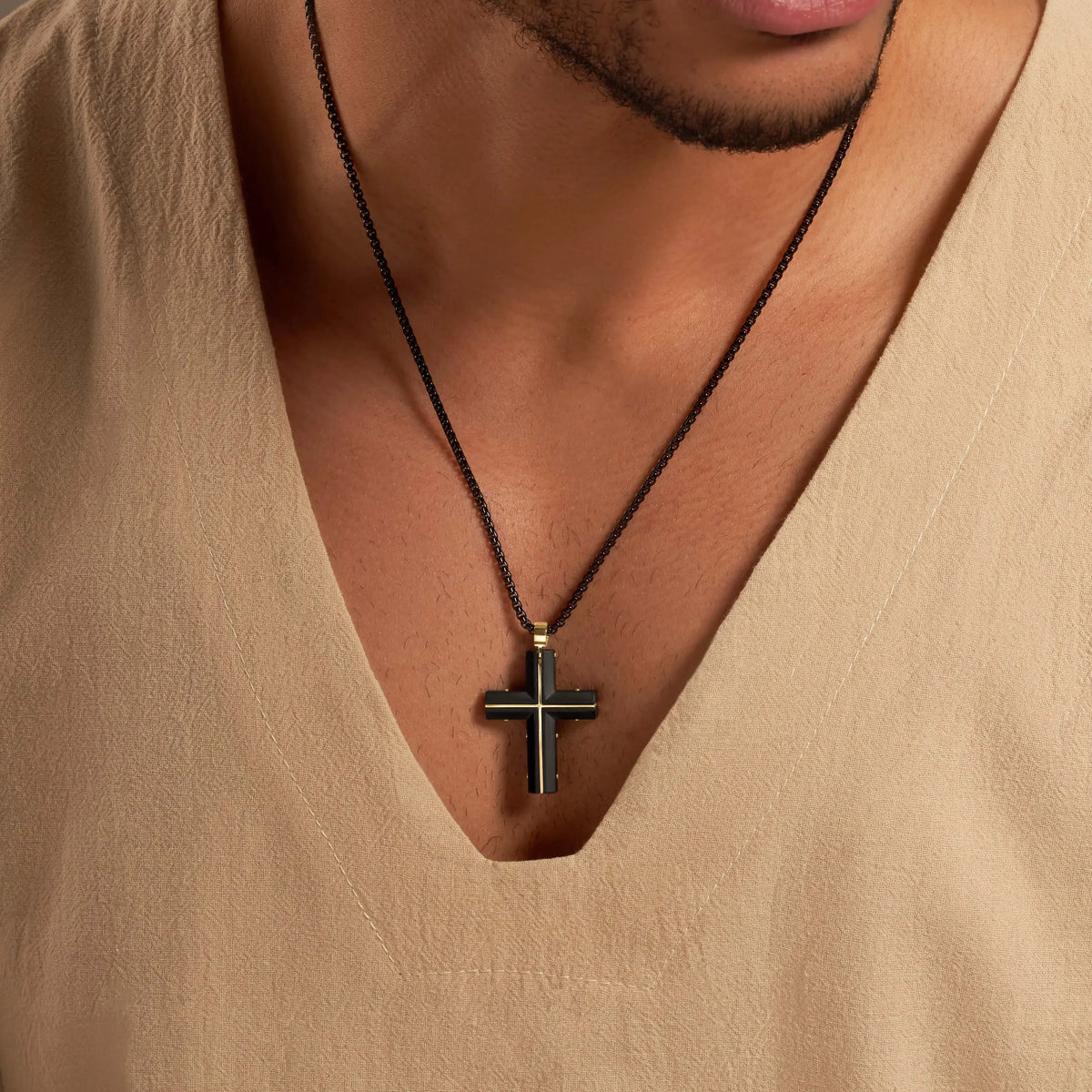 Blissful Empowerment Cross Necklace