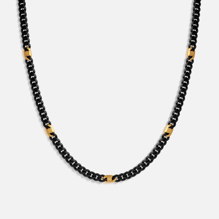 Enlivened Dreams Gold Stainless Steel Curb Chain Necklace