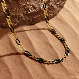 Assertive Duality Stainless Steel Chain Necklace
