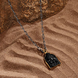 Present Moment Buddha Onyx Pendant
