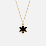 Grounded in Hope Black Onyx Star of David Necklace