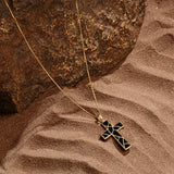 Miraculous Faith Cross Pendant Necklace