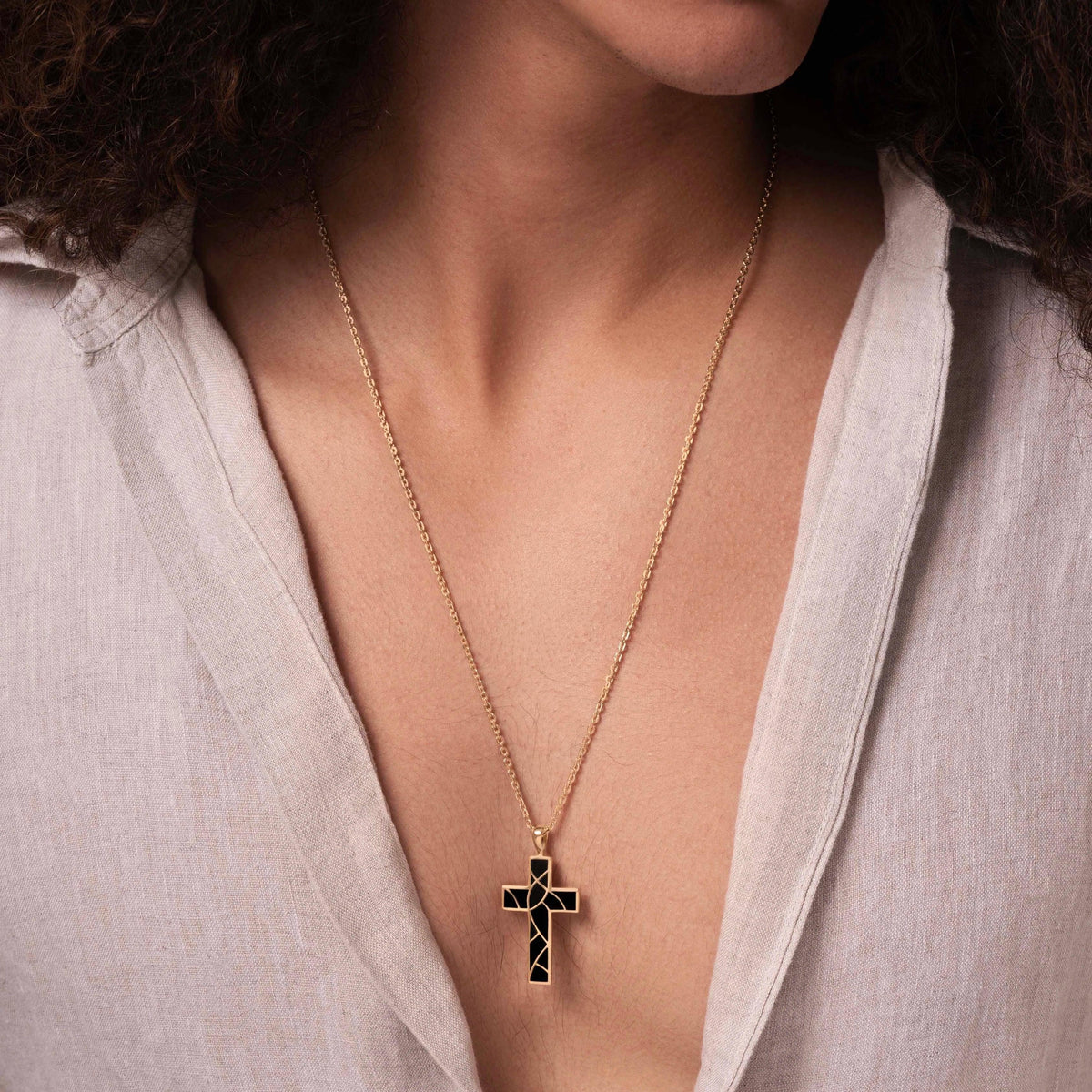 Miraculous Faith Cross Pendant Necklace