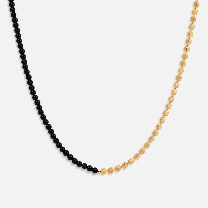 Fearless Spirit Black Onyx Gold Chain