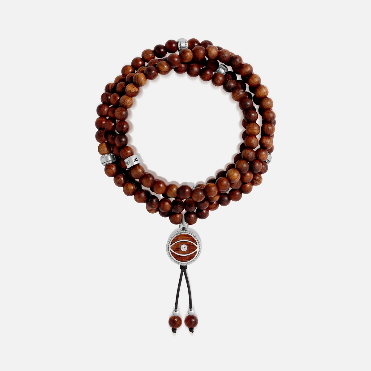 Celestial Vision Agarwood Evil Eye CZ Charm Necklace