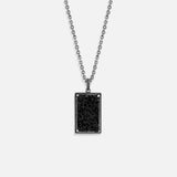 Molten Spirit Rough Lava Pendant Necklace