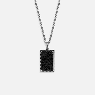 Molten Spirit Rough Lava Pendant Necklace