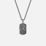 Mystic Turn Spiritual Eye of Horus Silver Necklace