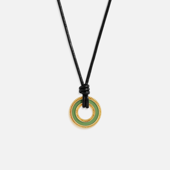 Endless Flow Jade Karma Circle Necklace