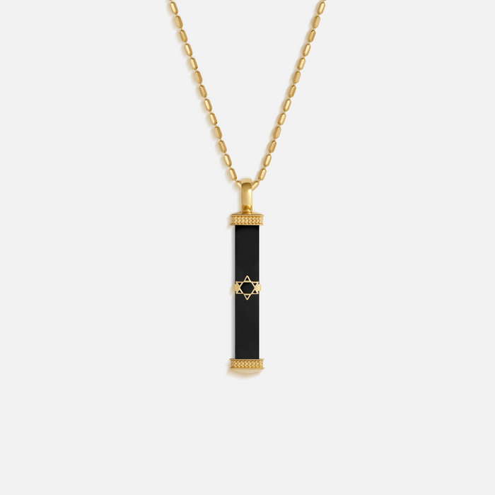 Bound in Strength Black Onyx Star of David Necklace