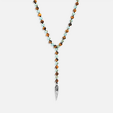Sublime Tranquility 4 Symbol Tiger's Eye Turquoise Necklace