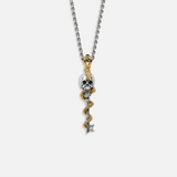 Powerful Guidance Snake Skull Onyx Necklace