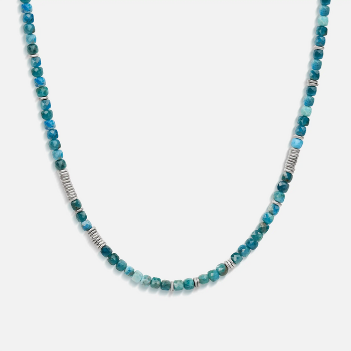 Endless Luck Apatite Heishi Choker Necklace