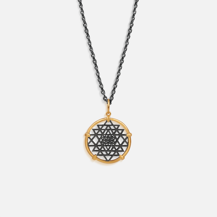 Spiritual Abundance Sri Yantra Pendant Necklace