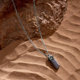 Awareness Generator Labradorite Horus Slab Necklace