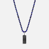 Spiritual Energy Lapis Lazuli Hamsa Pendant Necklace