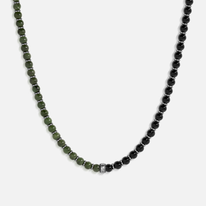 Grounded Strength Jade & Onyx Necklace