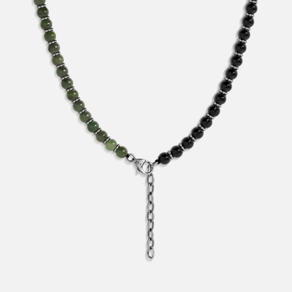Grounded Strength Jade & Onyx Necklace