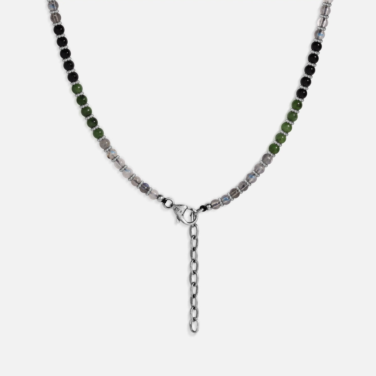 Inner Balance Labradorite Jade & Onyx Necklace