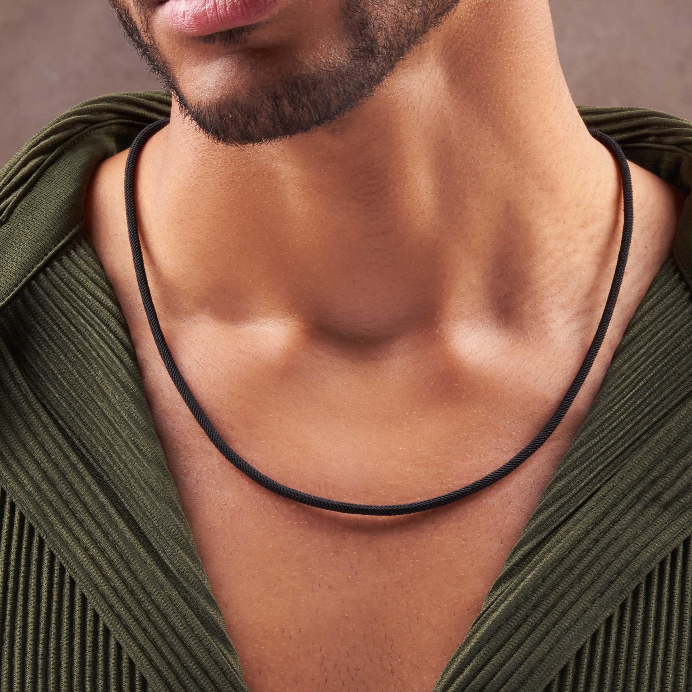 Sacred Simplicity 3 mm Black Cord Necklace
