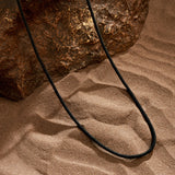 Sacred Simplicity 3 mm Black Cord Necklace