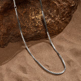 Inner Resolve Sterling Silver Box Chain Necklace