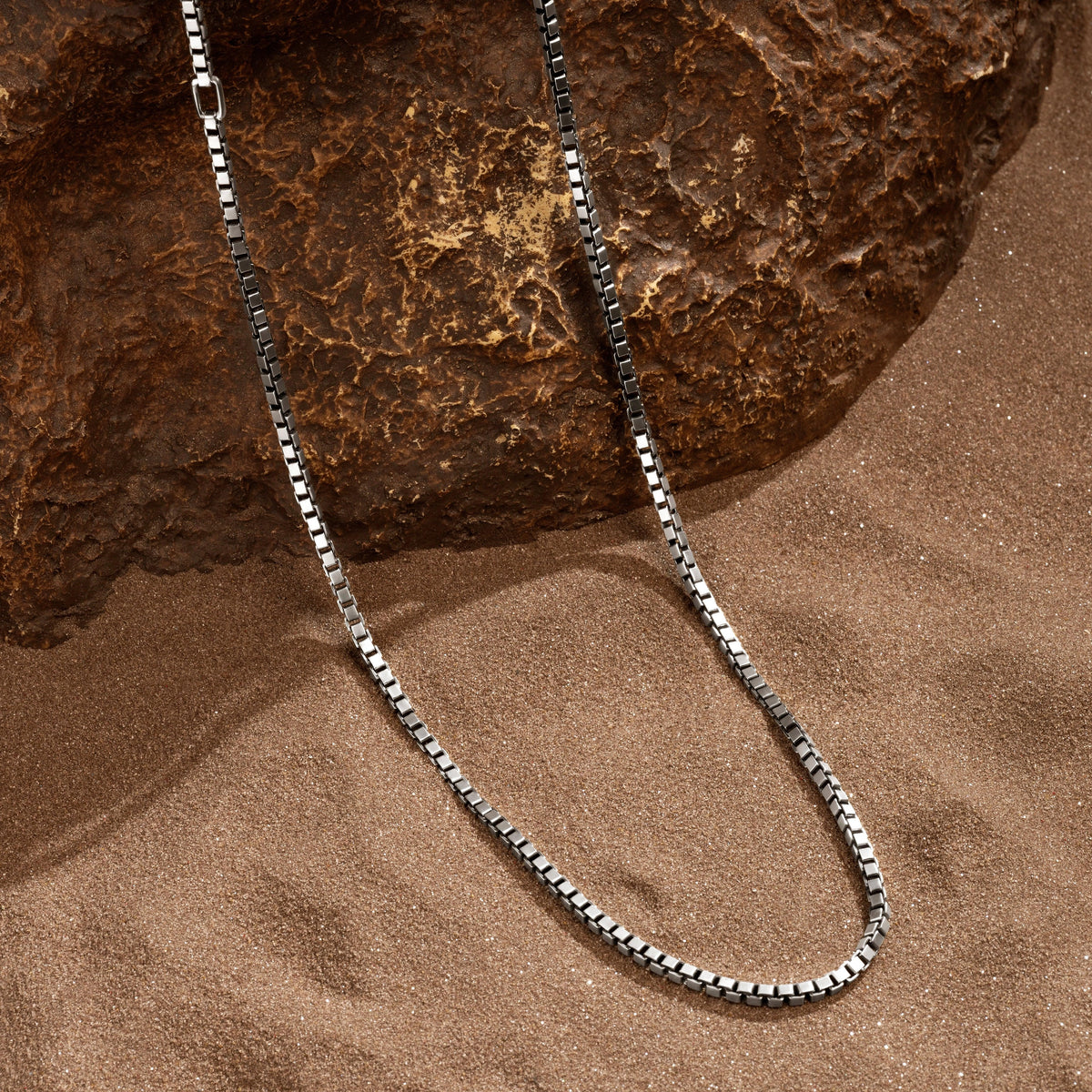 Inner Resolve Sterling Silver Box Chain Necklace