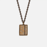 Harmonic Axis Abacus Pendant Chain Necklace