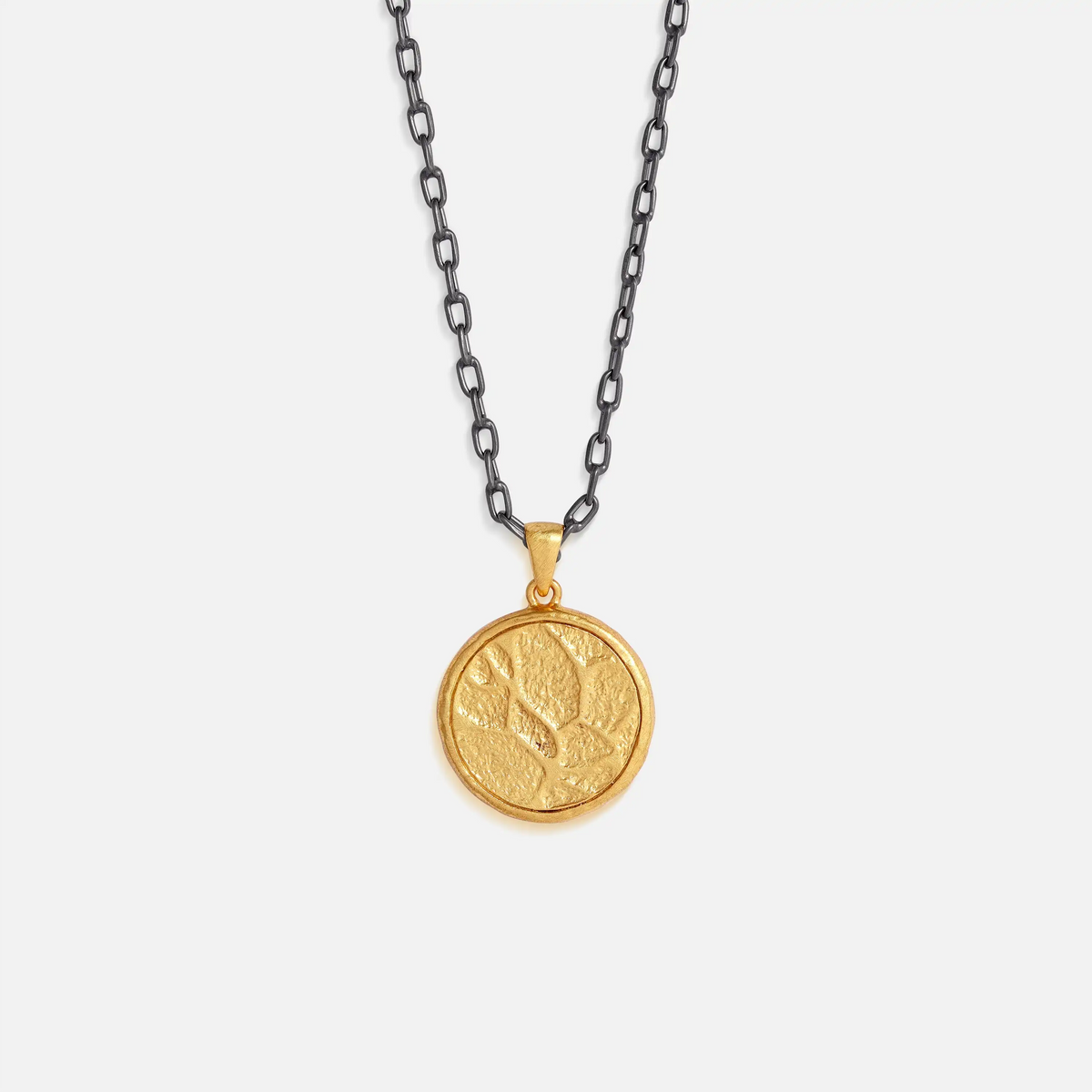 Ethereal Path Onyx Compass Pendant Necklace