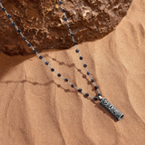 Expanded Intuition Blue Tiger’s Eye Silver Necklace