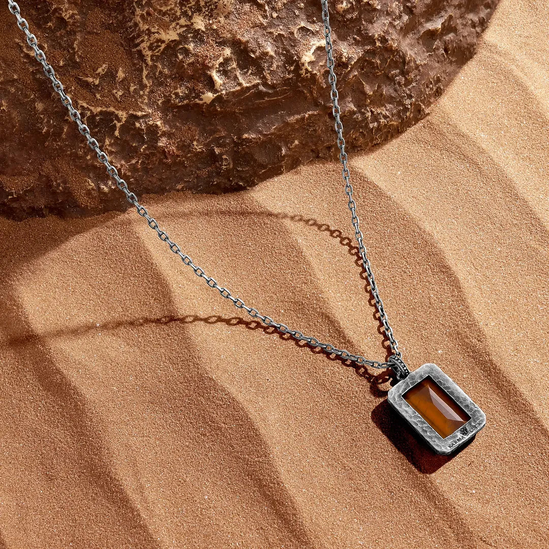 Ember Vision Tiger Eye Pendant Necklace