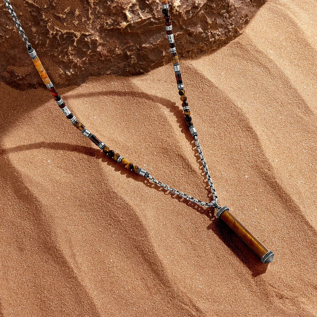 Equinox Tiger’s Eye Tube Necklace
