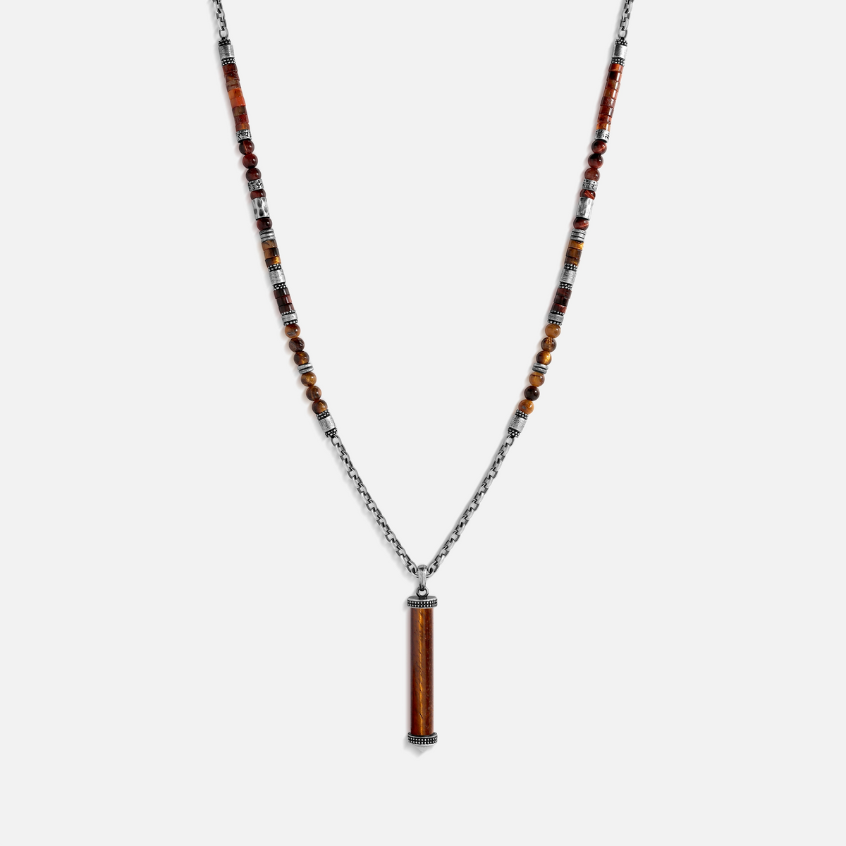 Equinox Tiger’s Eye Tube Necklace