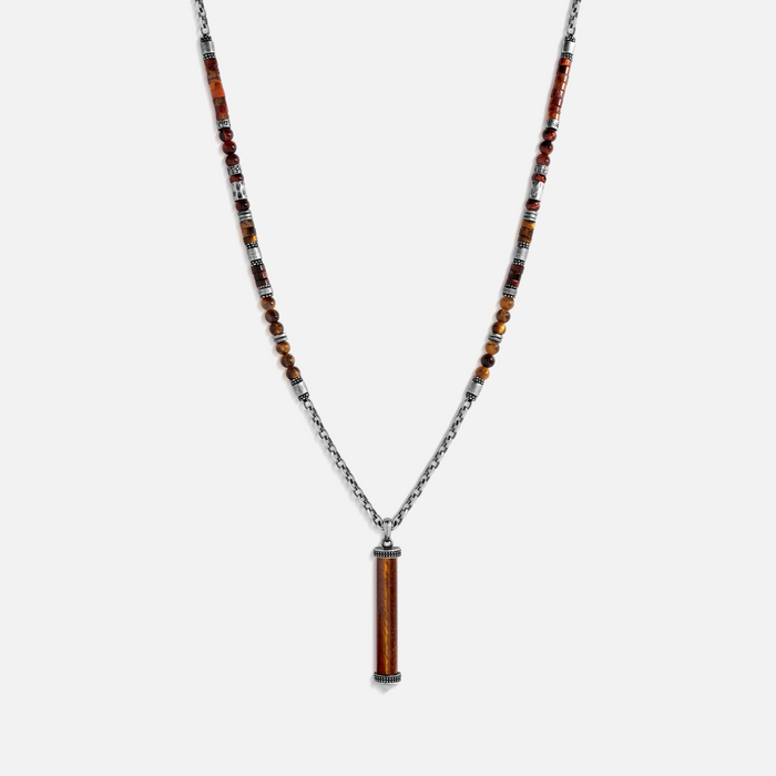 Equinox Tiger’s Eye Tube Necklace