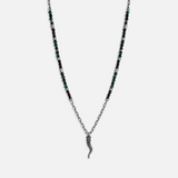 Fortune Bound Cornetto Onyx & Tiger’s Eye Necklace