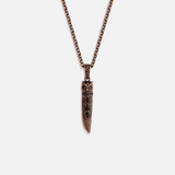 Silent Guardian Owl Dagger Onyx Necklace