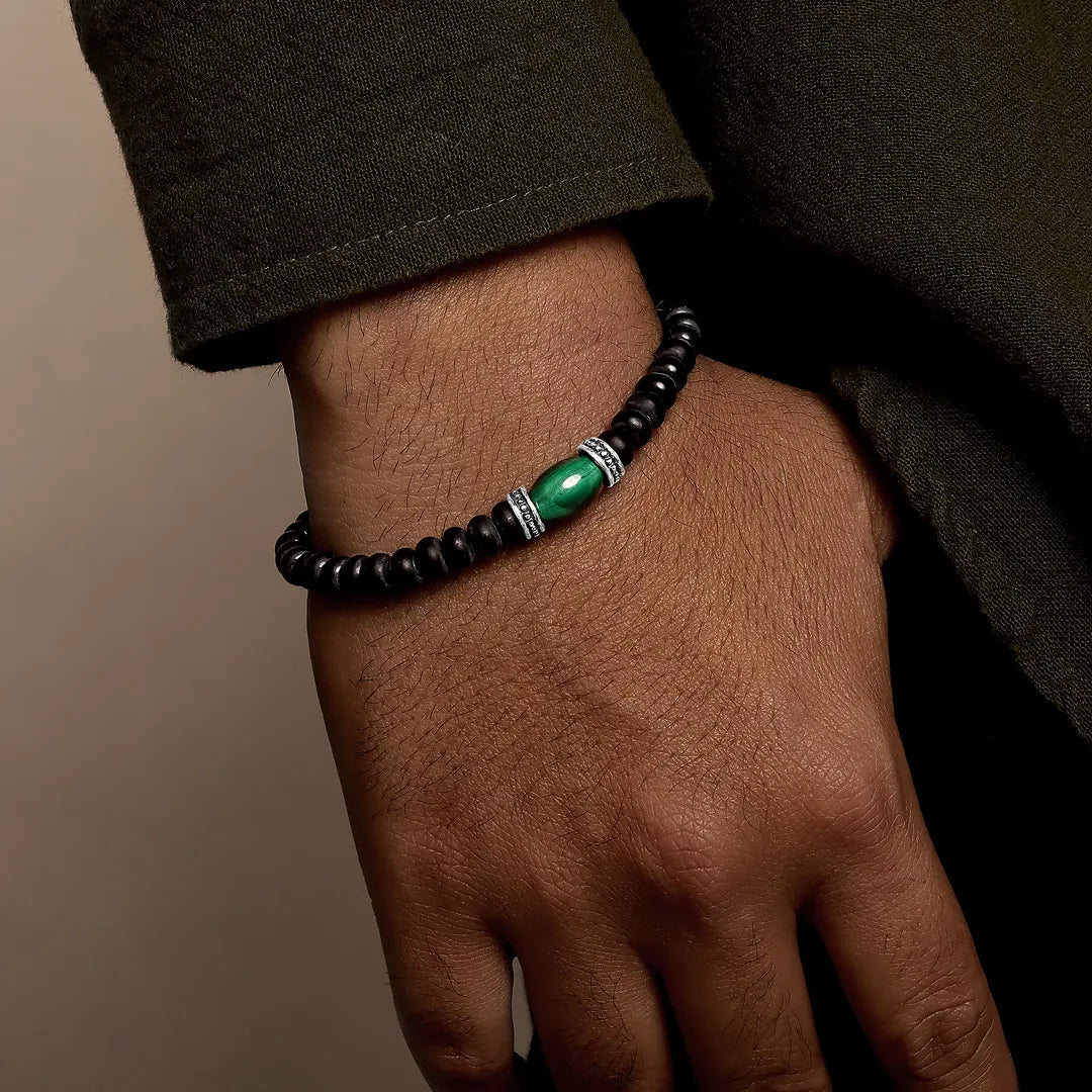 Verdure Essence Malachite & Onyx Bracelet