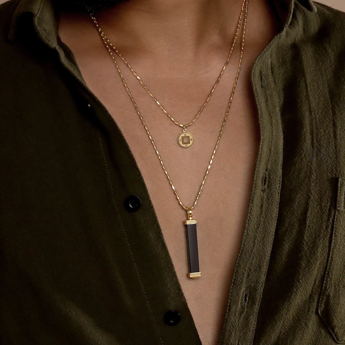 Guided Strength Black Onyx Necklace