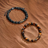 Courage & Clarity Lava Bracelet Set