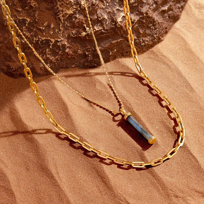 Golden Horizon Necklace Set